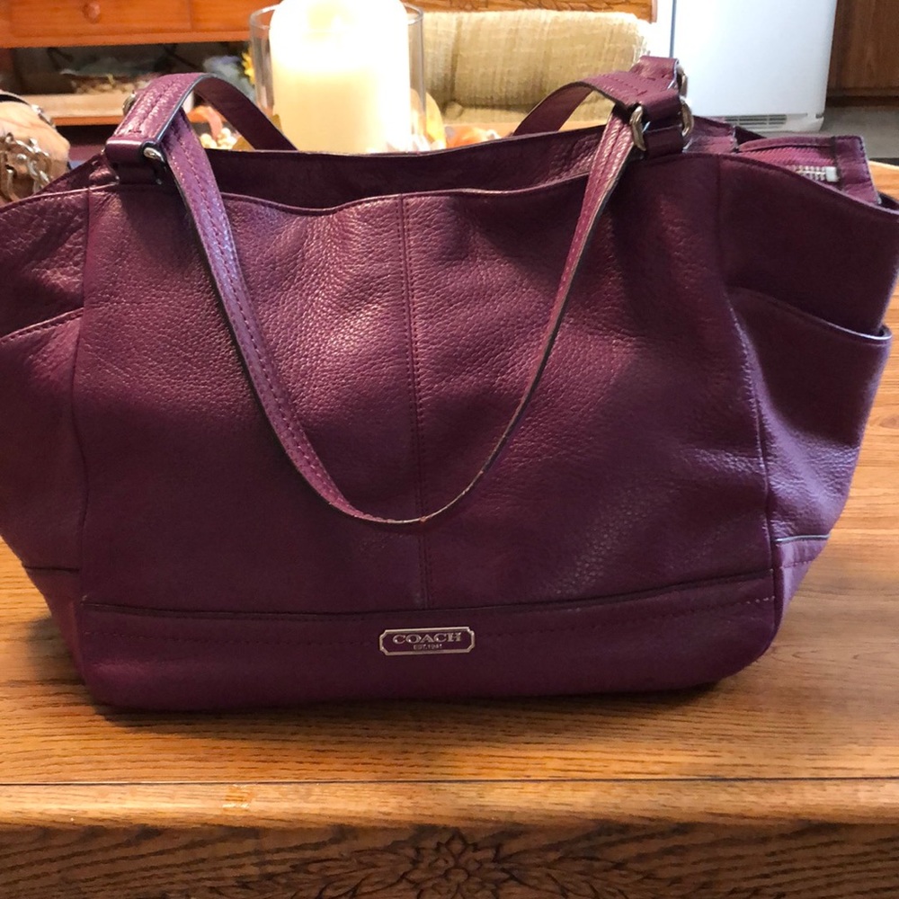 Coach Fuchsia Leather Bag